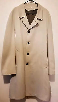 Crownwear Khaki Button All Weather Pocketed Trench Coat Missing Liner 50W X-Long • $39.98