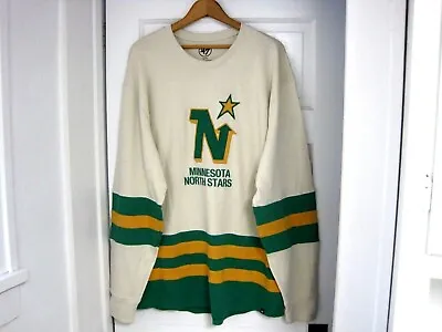 NWT 47 Brand Minnesota North Stars Vintage Style Hockey Crew Shirt Jersey Sz XL • $69.99