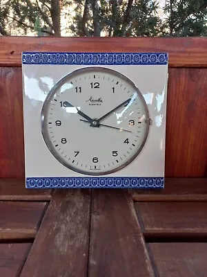 Mauthe Electric Vintage German Porcelain Wall Clock • $399