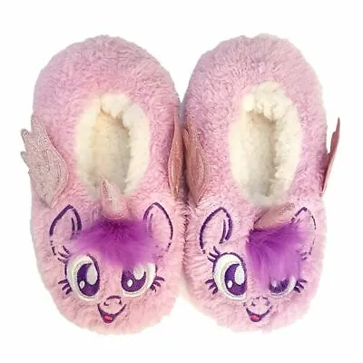 NEW My Little Pony Shoe Size 6-8.5 Infant ~ Footsie Slippers - Excellent Gift • £11.70