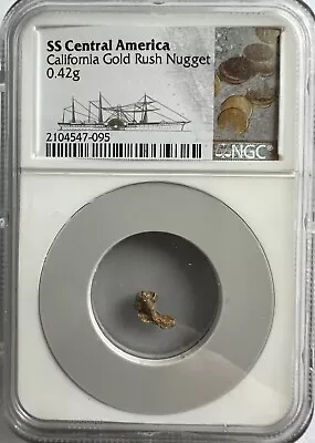 Ss Central America Ssca Shipwreck .42 Gram Single Gold Nugget Treasure 095 • $144.44