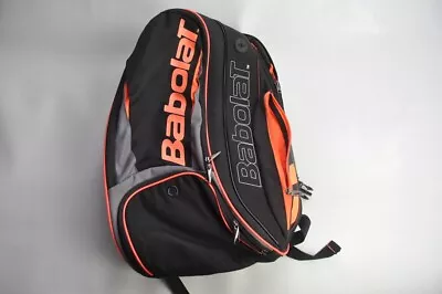 Babolat Team Tennis Racket Duffel Bag Backpack Large Case Expandable Black Neon • $41.14