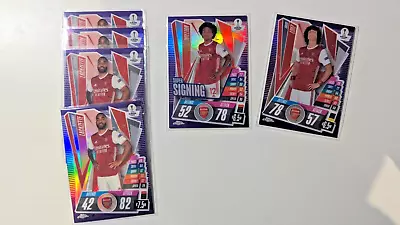 2020-21 Topps Chrome Match Attax Arsenal /299 FULL SET LOT (WILLIAN LACA AUBA) • £0.99