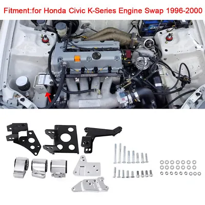 $155.55 • Buy Engine Mount Bracket K-Swap EK 96 97 98 99 00 For Honda Civic K20 K24 K-Series