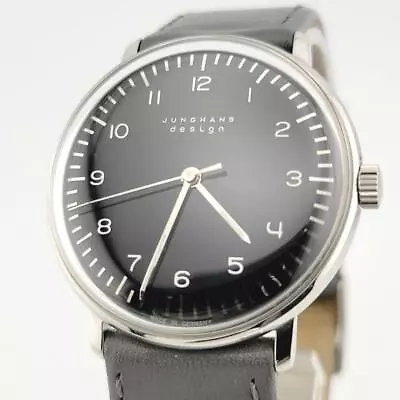 Junghans Watch Design Max Bill 27.3702-601 Manual Winding Men's 18.5cm • $556.99