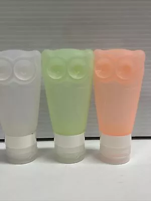 (3packs ) Bambù Squeezable Refillable Silicone 2.8oz 83mL Travel Bottles • $9.50