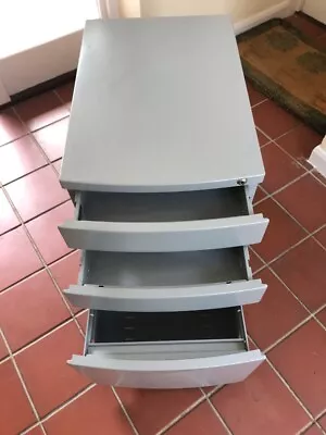 £33 • Buy 3 Drawer Grey Metal Cabinet- Underdesk Or Other Storage
