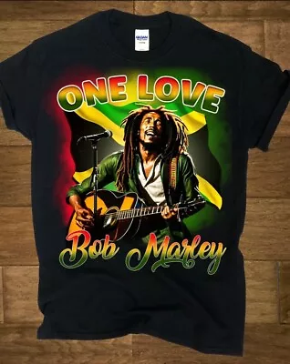 Bob Marley - One Love - Black T-shirt Size Large Reggae • $25