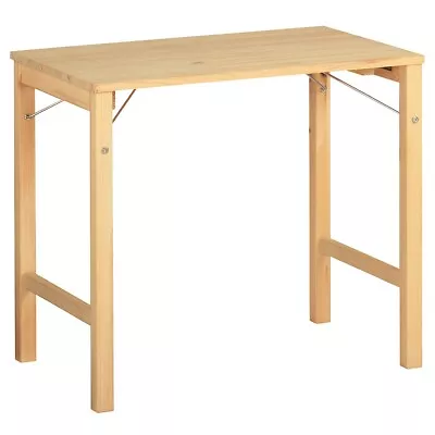 Muji Pine Wood Dining Table Foldable Width 80 Depth 50 Height 70cm 18499441 • $180.99