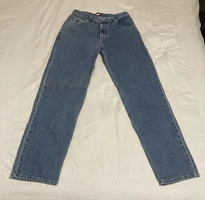 Vintage 90s Tommy Hilfiger Freedom Jeans Blue’s Mens Size 33(30)X 34 • $22.50