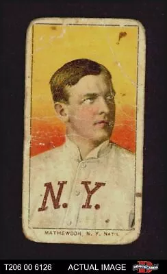 1909 T206 Christy Mathewson Portrait Giants HOF VARIATION 1 - POOR • $1490