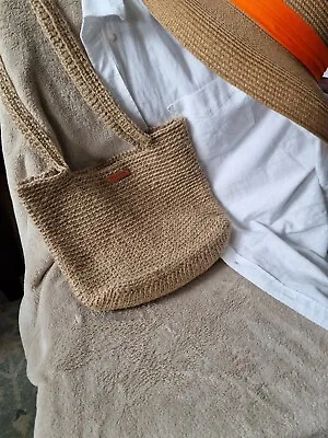 Women Jute Bag Tote Natural And Eco Materials Handmade • £49