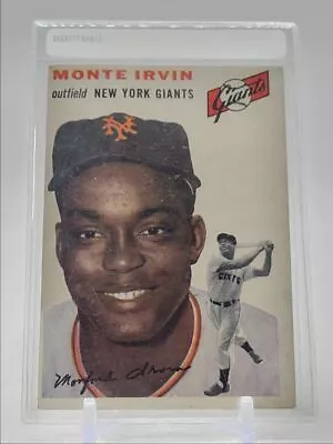 Monte Irvin 1954 Topps #3 Mlb Baseball Hof New York Giants Q1361 • $1.25