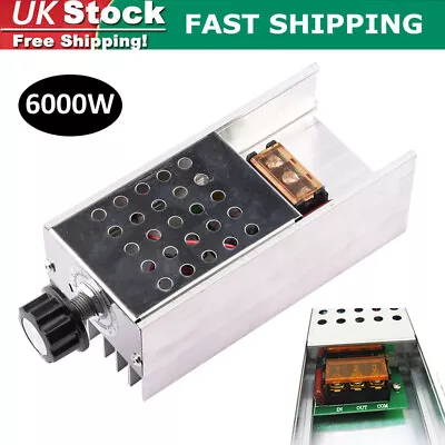 AC 220V 6000W SCR Voltage Regulator Motor Speed Controller Dimmer Thermostat New • £10.97