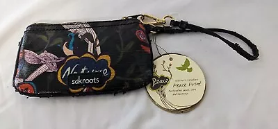 Sakroots Signature Peace Print  Wristlet Multicolored Ñew With Tags DAMAGE • $11.97