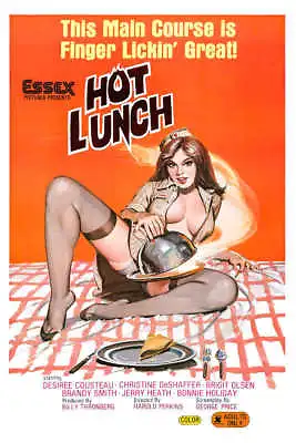 1978 HOT LUNCH VINTAGE ADULT FILM MOVIE POSTER PRINT 24x16 9MIL PAPER • $25.95