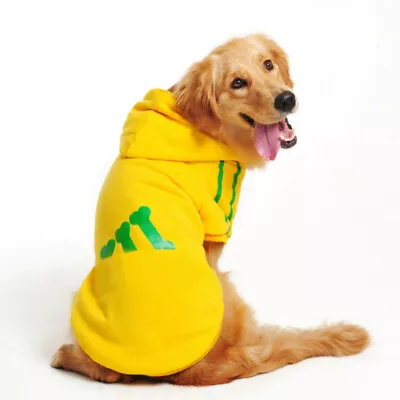 Adidog Hoodie Coat Cozy Soft Sweatshirt Jacket Clothes For Large Small Pet Dog • $17.99