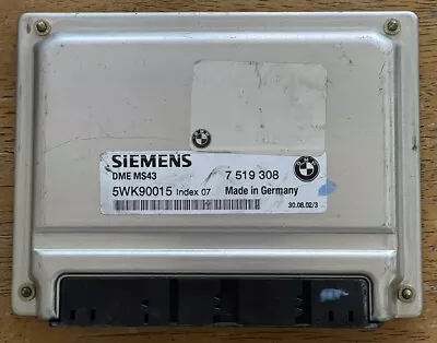 E46 BMW 330i 325i DME MS43 ECU Engine Control Computer Module 7519308 OEM • $39.99