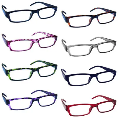 Reading Glasses Mens Womens Lightweight Designer Style UV Reader UVR32 • £3.40