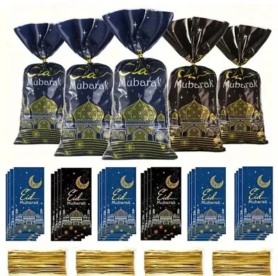 50 PCS Eid Mubarak Lolly Gift Candy Bag Ramadan • $10.95