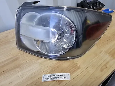 2007 2008 2009 MAZDA CX-7 PASSENGER RIGHT HAND SIDE TAIL LIGHT ASSEMBLY OEM Cx7 • $75