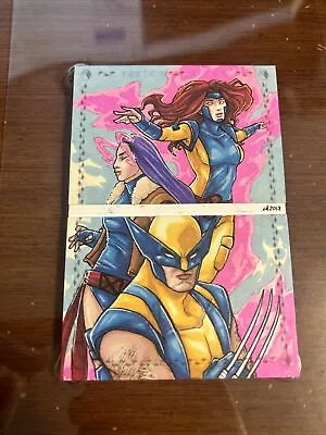 2017 Upper Deck Marvel Premier Sketch Card 1/1 Lynne Anderson Book Wolverine • $375