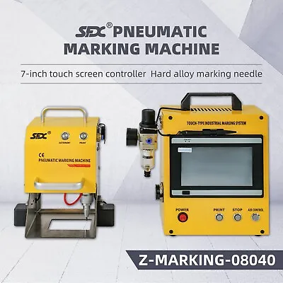 80*40mm Portable Pneumatic Dot Peen Marking Machine For Vin Metal Marker • £919