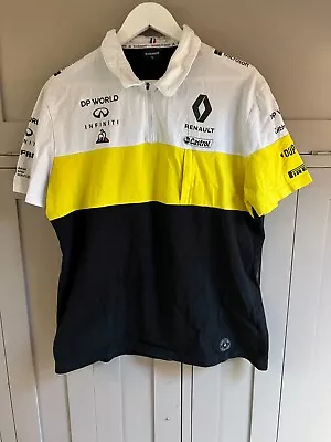Le Coq Sportif Renault F1 Men's Polo In Black/yellow/white - XL Size • £7.50