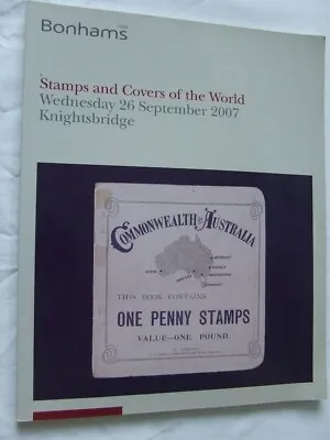 £6.99 • Buy Bonhams Stamp Auction Catalogue-stamps & Covers Of The World 2007