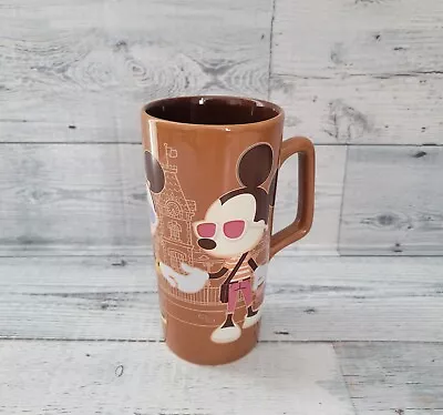 Disney Parks Mickey's Really Swell Brown Coffee Mug Cup Modern Mickey & Minnie  • $9.99