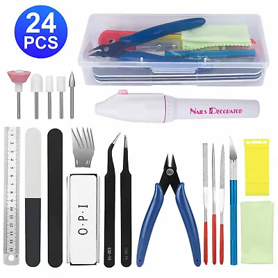 24Pcs/Set Basic Modeler Tool Set Craft Hobby Model Car Building Kit For Gundam • $16.48