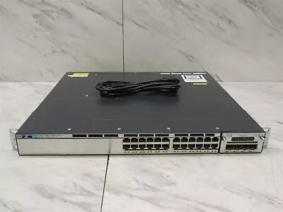 Cisco Catalyst 3750X 24-Port Ethernet Switch WS-C3750X-24T-S W/ C3KX-NM-1G • $40