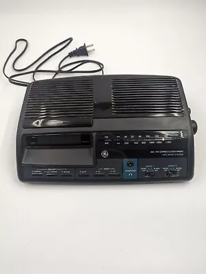 Vintage GE Model AM/FM Clock Radio Model 7-4664A Nice! Tested And Working • $12.99