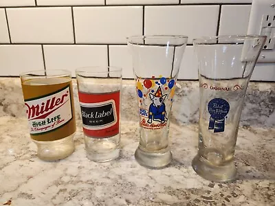 Vintage Beer Glasses Lot 4 • $15