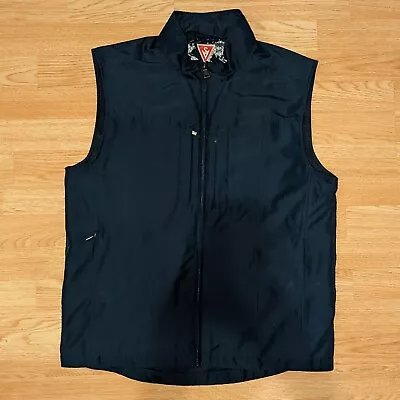 Scottevest SEV Travel Vest Full Zip Utility Tec Pockets Navy Blue Men's Large  • $65.99