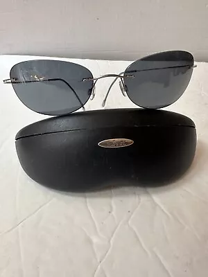 Vintage Silhouette Titan Rimless Sunglasses Titanium M 8067 715 V 6102 Austria • $224.99