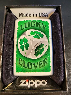 Not Found Elsewhere Zippo Clover Four Leaves Lucky Clover With January 2012 New • $75.82