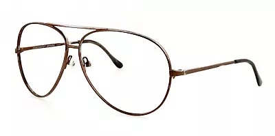 Vintage SERENGETI Drivers 64mm Brown Aviator Sunglasses Eyeglasses Frame Only • $99.90