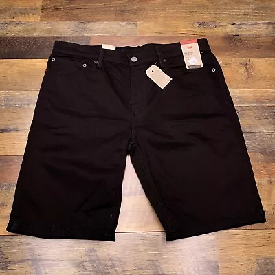 Levis 511 Slim Shorts Mens 36 Black Cuffed Stretch New • $27.99