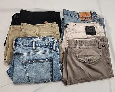 Mens Brand Name Jeans Lot Of 6 Size 38 Levis Old Navy Dickies Wrangler • $35