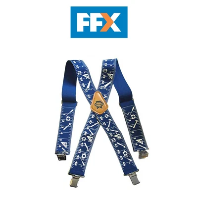 £16.89 • Buy Faithfull FAIBRACESTM Heavy Duty Braces 50mm Wide Blue Fully Adjustable Work 
