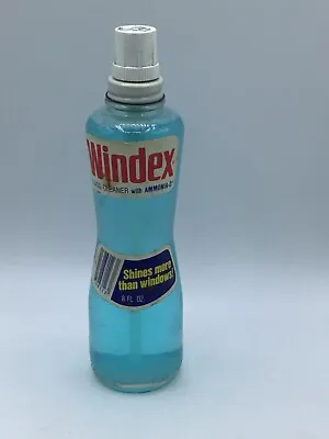 Vintage 1979 Windex Glass Bottle Paper Label 8oz. Sealed • $40