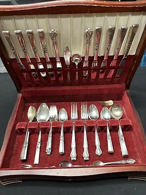 Set Of Coronation Community Plate Silverware Oneida With Vintage Box • $75