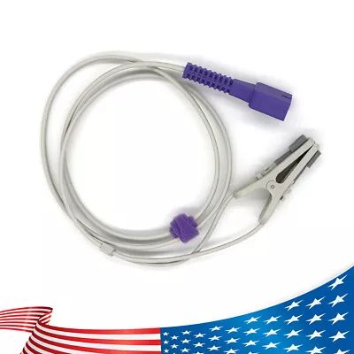 DB9 Pin Fit For Nellcor OxiMax Adult/Vet Ear Clip Spo2 Sensor Blood Oxygen Probe • $20.50