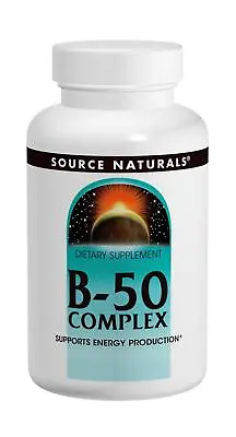 Source Naturals Vitamin B-50 Complex 50 Mg 50 Tabs • $11.62