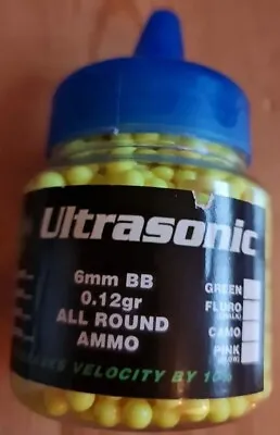 £3.99 • Buy BRAND NEW FULL Pot Ultrasonic 6mm BB 0.12gr All Round Ammo For Toy Plastic Guns 