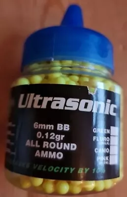 £3.99 • Buy BRAND NEW FULL Pot Ultrasonic 6mm BB 0.12gr All Round Ammo For Toy Plastic Guns 