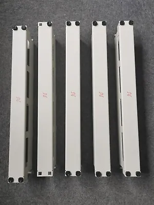 £75 • Buy 5 X Nexans Cable Management Bar Metal 1U For Data Cabinet 19  Inch Rack White
