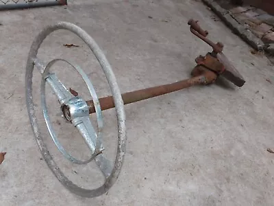 Vintage Century Boat Steering Wheel Steering Column Gear Assembly Chris Craft • $400