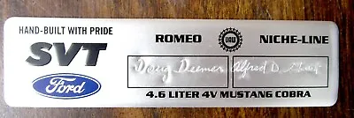 20032004 Svt Cobra Terminator 4.6  Valve Cover Plate With Romeo Signatures  • $69